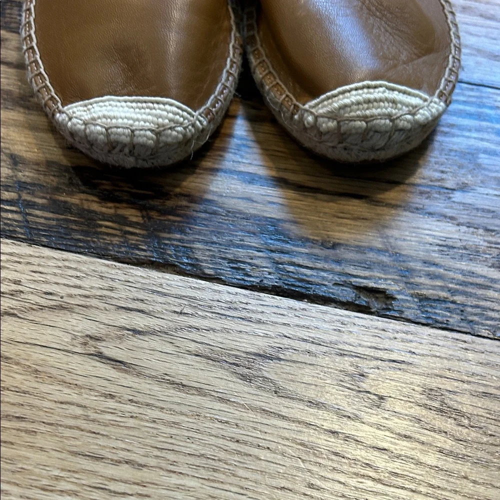 Talbots Women's Brown Leather Espadrilles NWOT 6.5